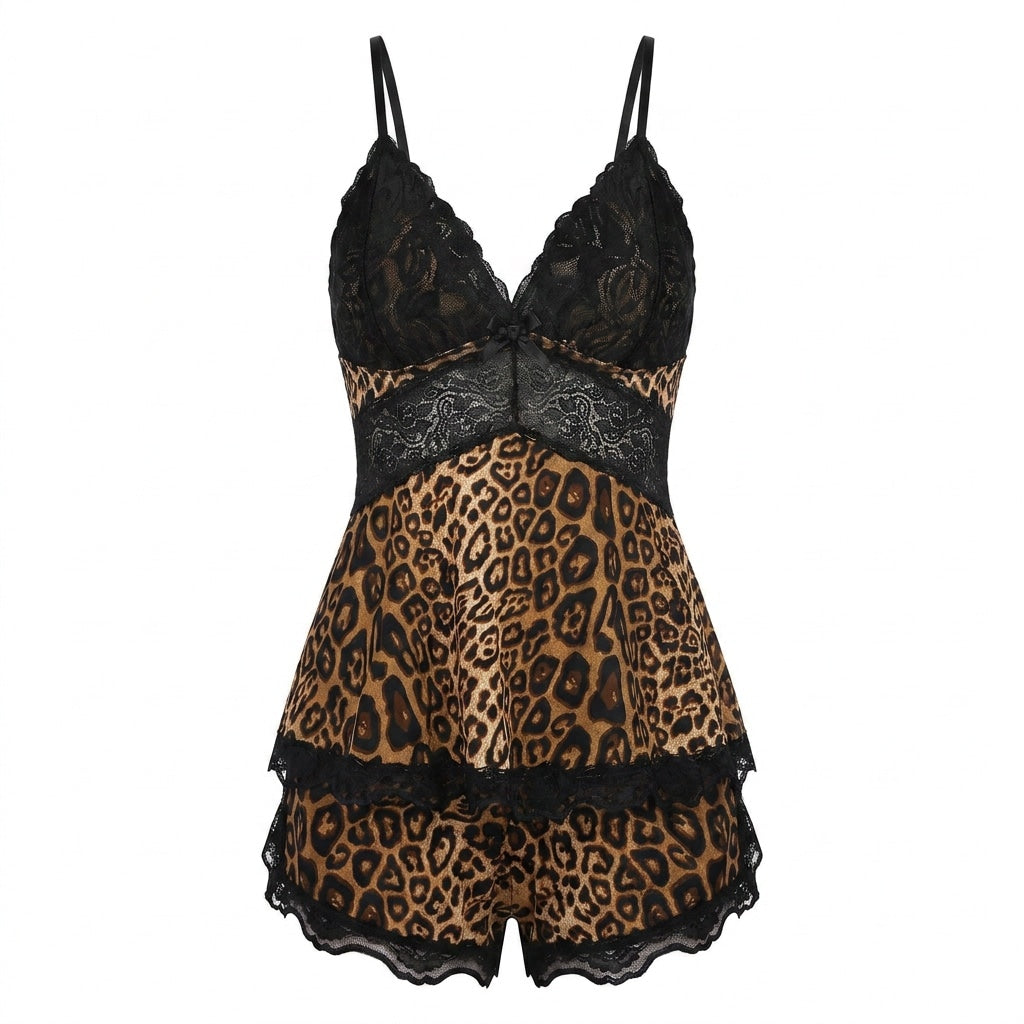 Nº 628 - Piżama z koronkową górą