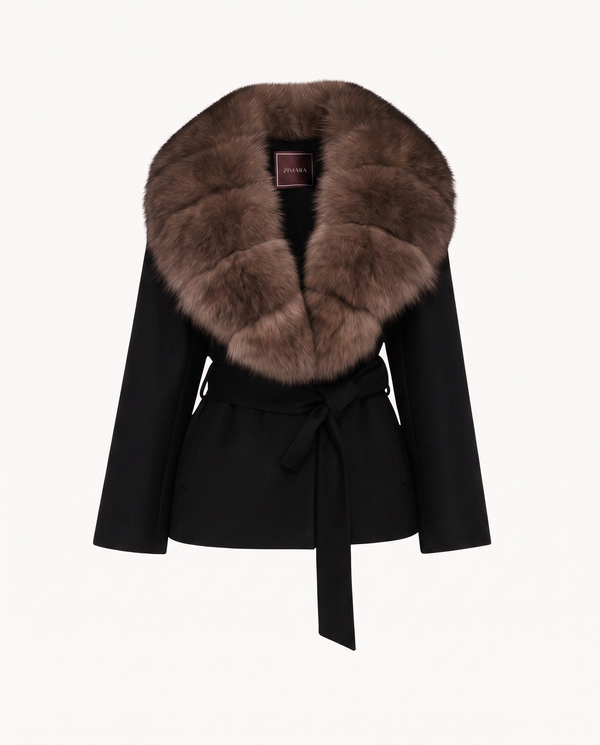 Zimara Fox Fur Coat
