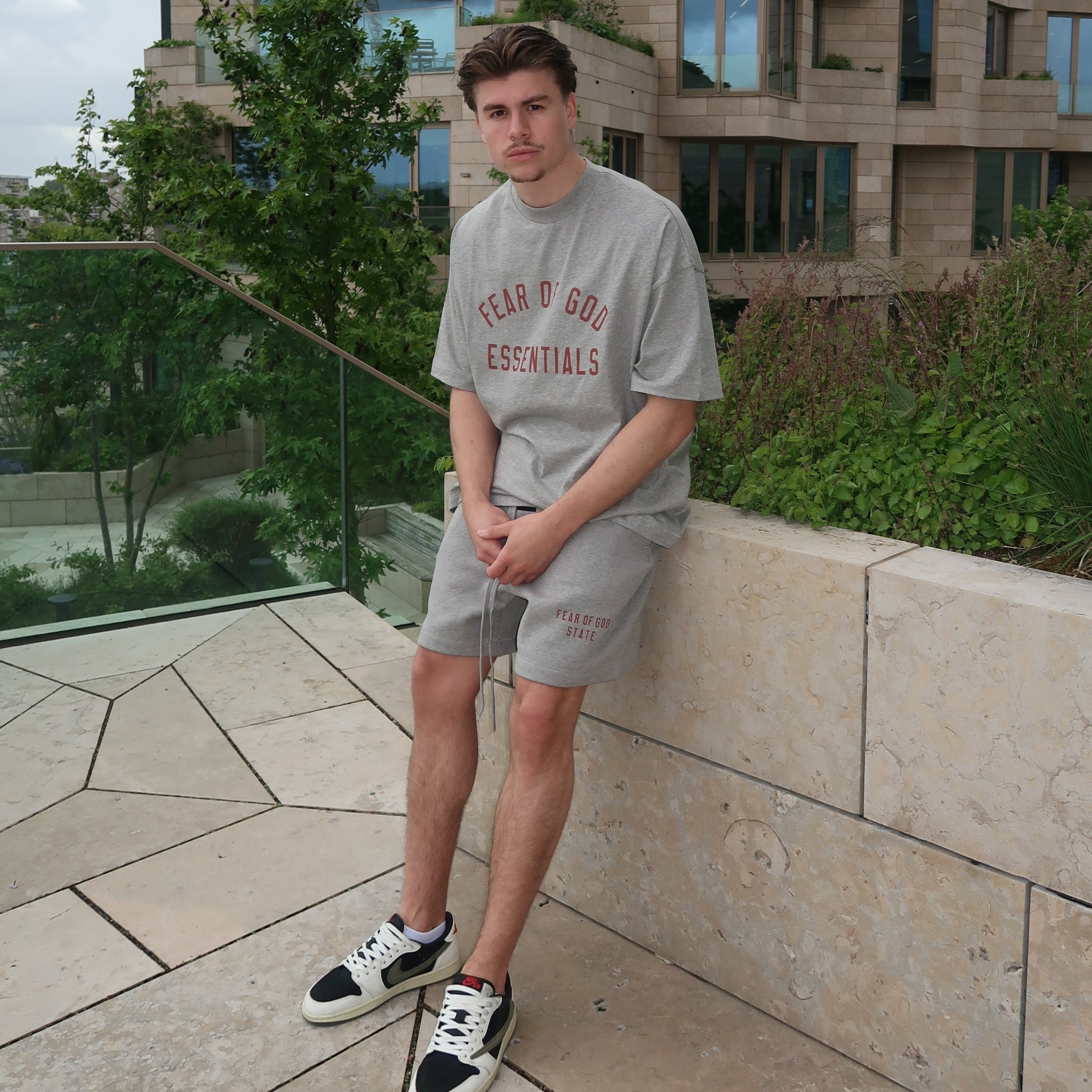 Komplet Essentials Set FW24 Dark Heather